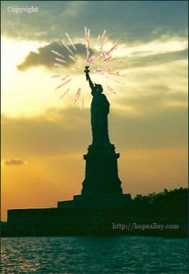 New year wishes, liberty, peace